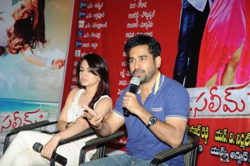 Vijay Antony and Aksha at Dr Saleem Movie Success Meet